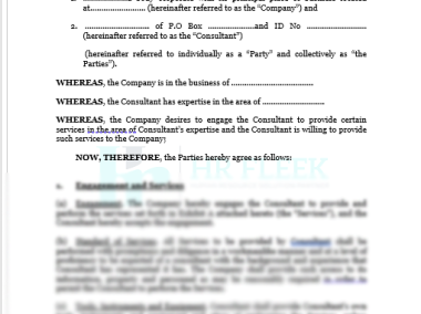Key Components of a Comprehensive Technical Consultancy Agreement